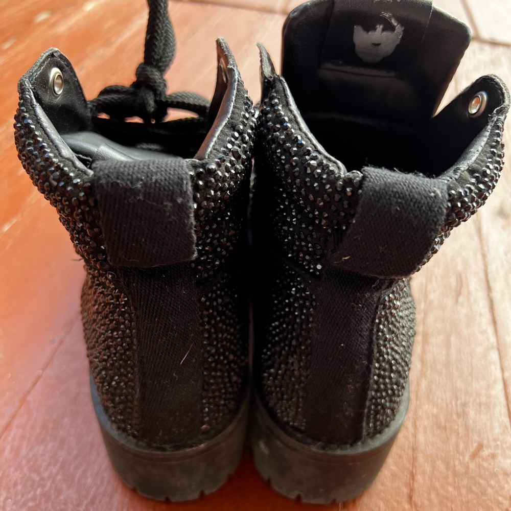 Steve Madden Sparkly Booties Size 6 - image 3